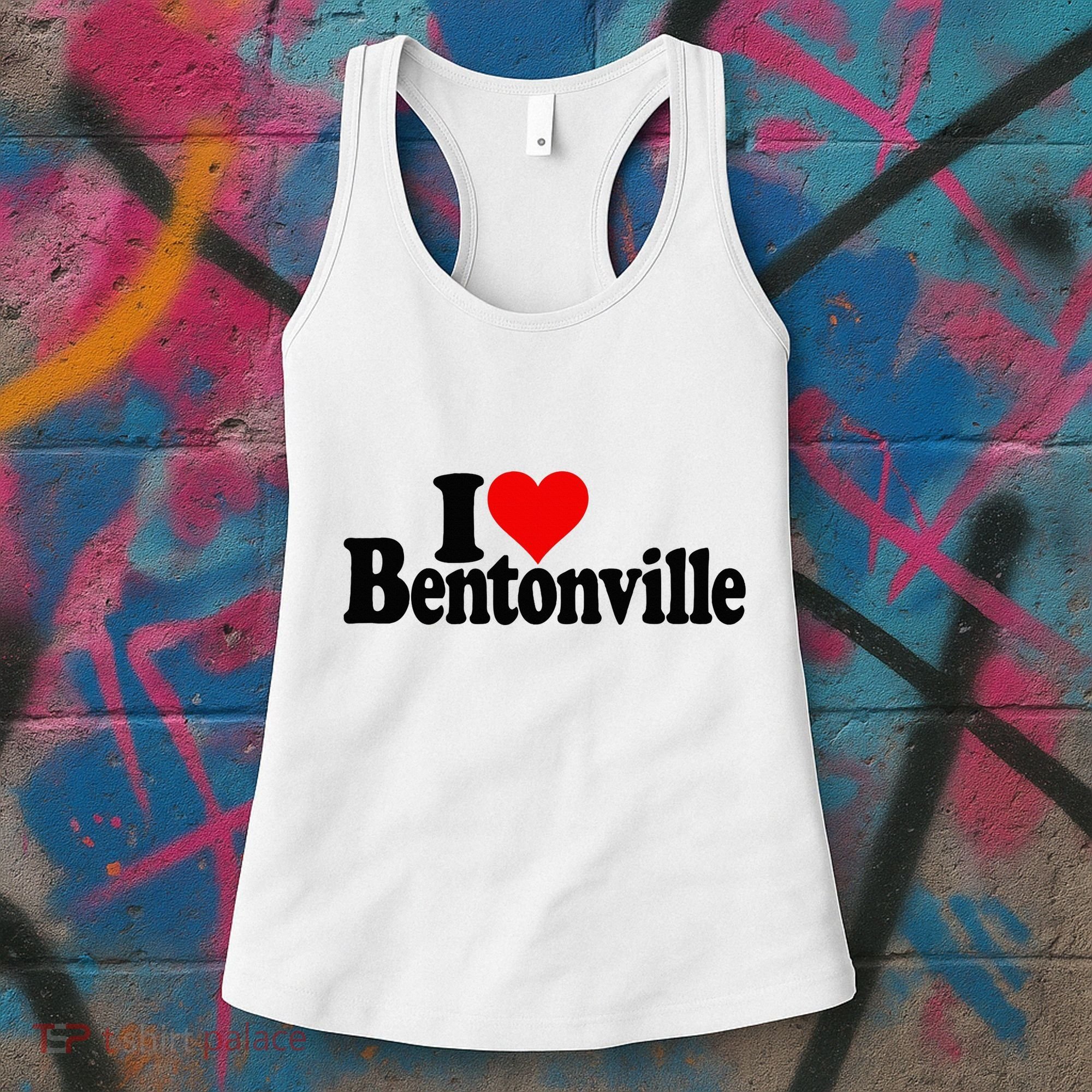 I Love Heart Bentonville Arkansas Women's Tank Top