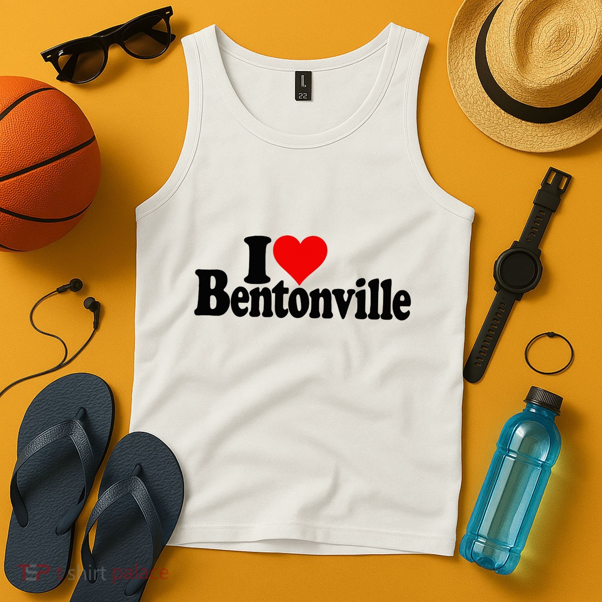 I Love Heart Bentonville Arkansas Tank Top