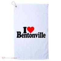 I Love Heart Bentonville Arkansas Golf Towel thumb 0