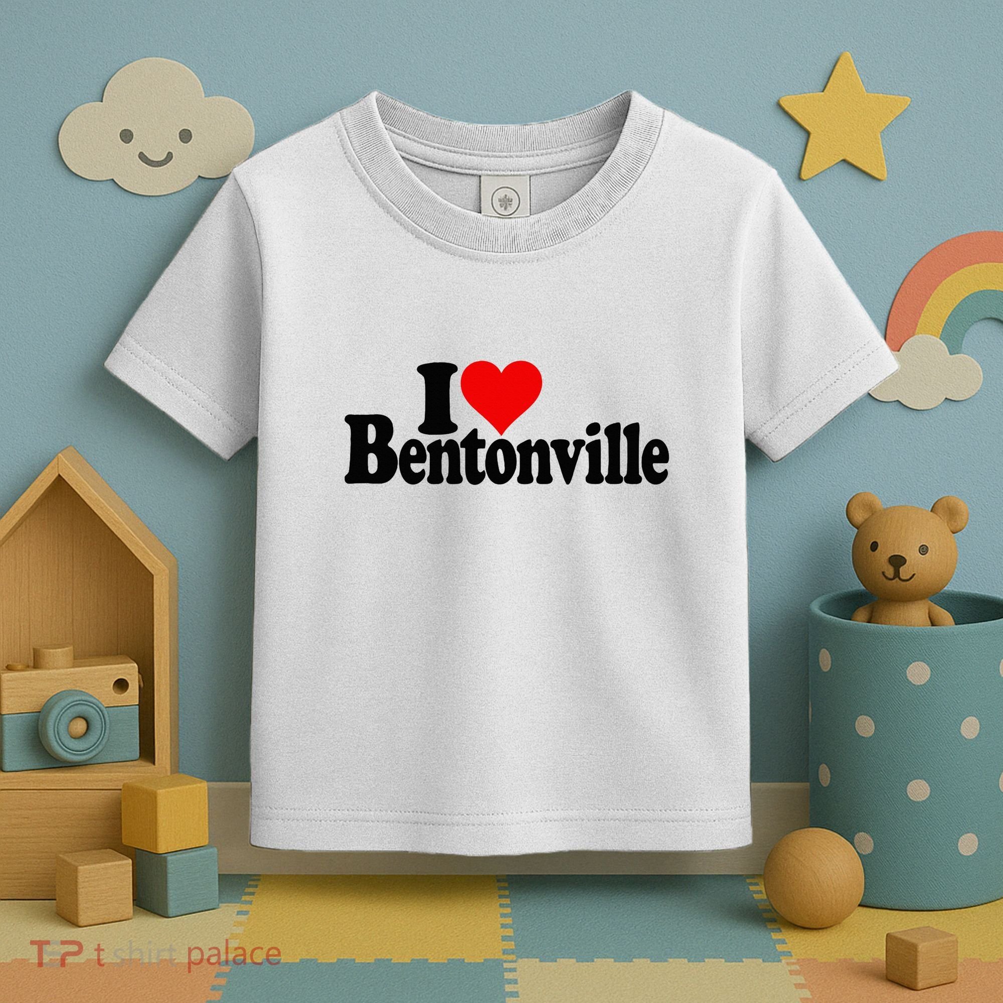 I Love Heart Bentonville Arkansas Toddler T-Shirt