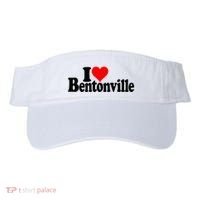 I Love Heart Bentonville Arkansas Visor thumb 0