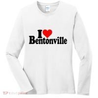 I Love Heart Bentonville Arkansas Women's Long Sleeve Shirt thumb 0