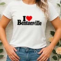 I Love Heart Bentonville Arkansas Women's T-Shirt thumb 2