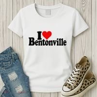 I Love Heart Bentonville Arkansas Women's T-Shirt thumb 3