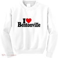 I Love Heart Bentonville Arkansas Kids Sweatshirt thumb 0