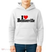 I Love Heart Bentonville Arkansas Kids Hoodie thumb 4