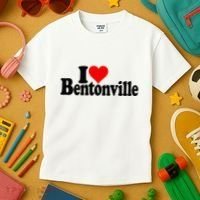 I Love Heart Bentonville Arkansas Kids T-Shirt thumb 3