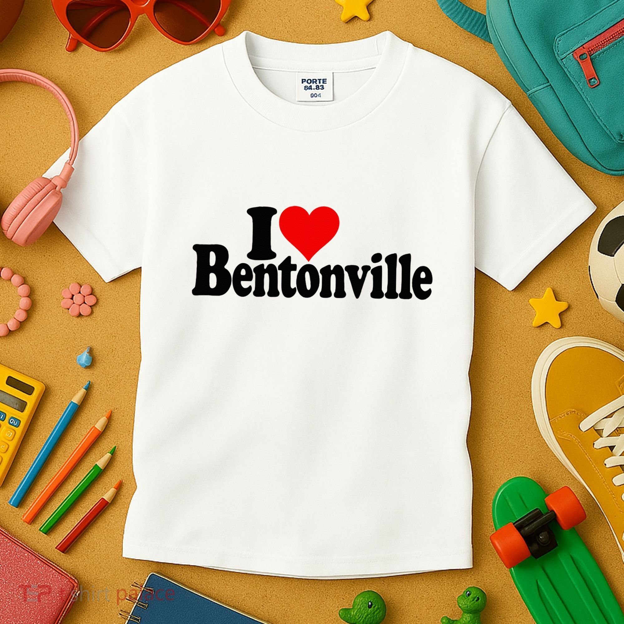 I Love Heart Bentonville Arkansas Kids T-Shirt