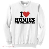 I Love Homies With Extra Chromies Down Syndrome Sweatshirt thumb 0