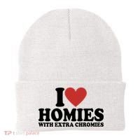 I Love Homies With Extra Chromies Down Syndrome Beanie thumb 0