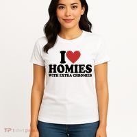 I Love Homies With Extra Chromies Down Syndrome Women's T-Shirt thumb 4