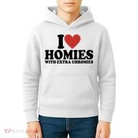 I Love Homies With Extra Chromies Down Syndrome Kids Hoodie thumb 4