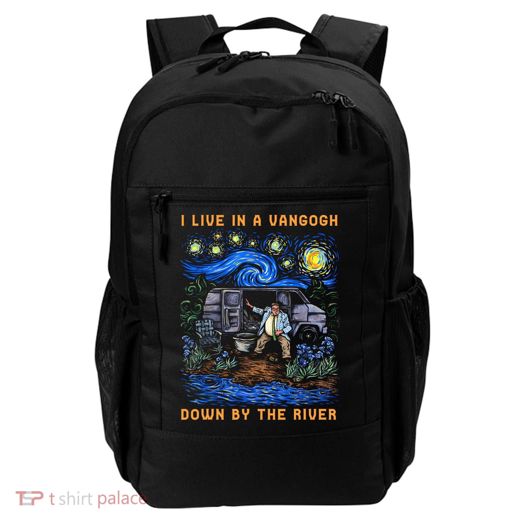 I Live In A Van Gogh Down By The River Backpack