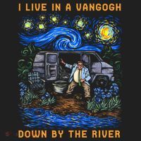 I Live In A Van Gogh Down By The River Beanie thumb 2