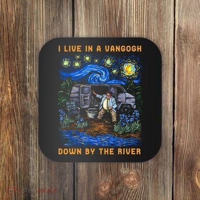 I Live In A Van Gogh Down By The River Coaster