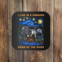 I Live In A Van Gogh Down By The River Coaster thumb 0