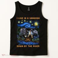 I Live In A Van Gogh Down By The River Tank Top thumb 2