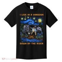 I Live In A Van Gogh Down By The River Kids T-Shirt thumb 0