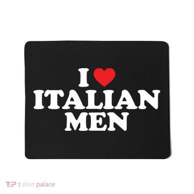 I Love Italian Men Mousepad