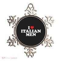 I Love Italian Men Ornament thumb 0