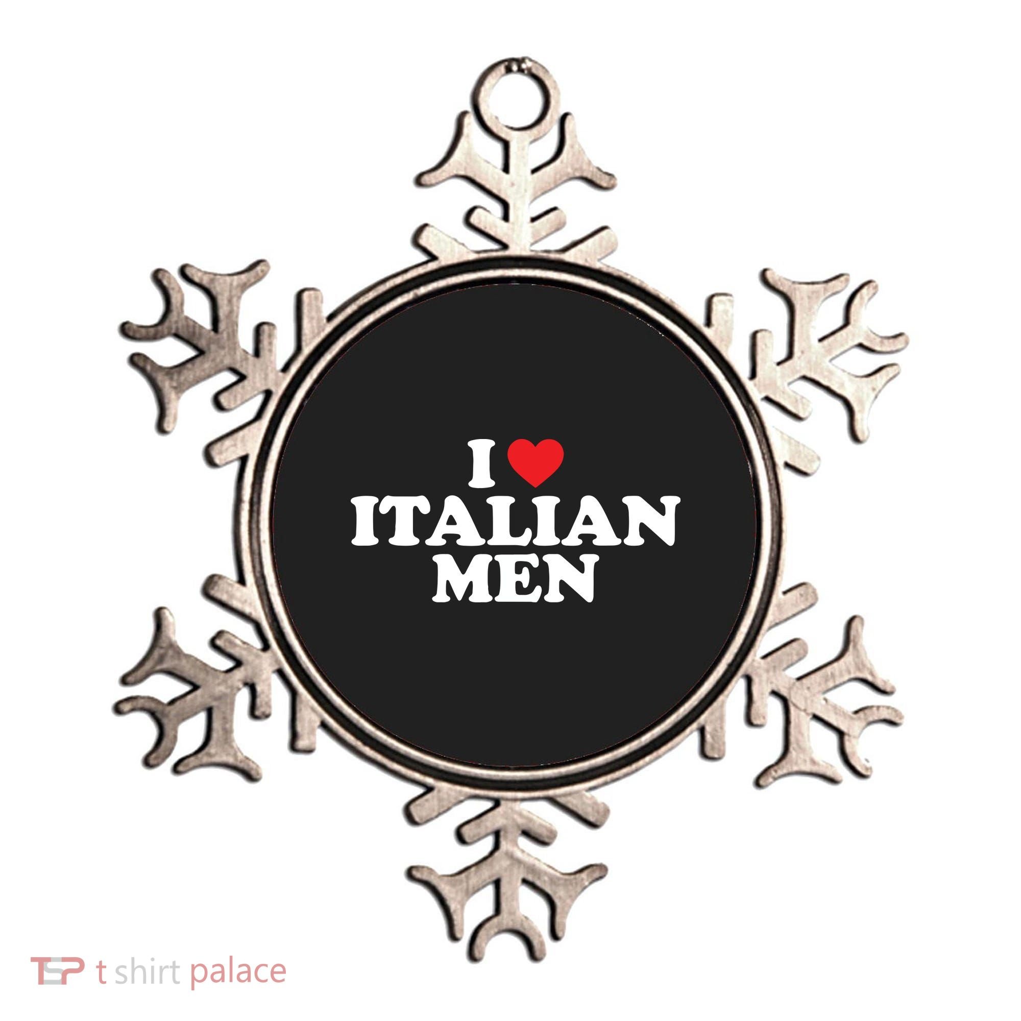 I Love Italian Men Ornament