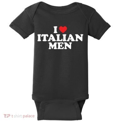 I Love Italian Men Baby Bodysuit