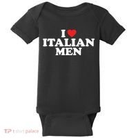 I Love Italian Men Baby Bodysuit thumb 0