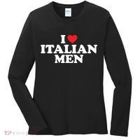I Love Italian Men Women's Long Sleeve Shirt thumb 0