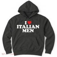 I Love Italian Men Hoodie thumb 0