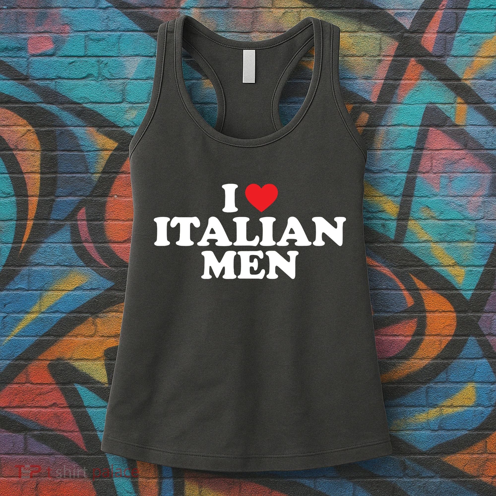 I Love Italian Men Women's Tank Top