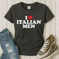I Love Italian Men Women's T-Shirt thumb 3