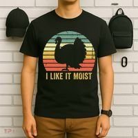 I Like It Moist Funny Thanksgiving Turkey Trot Vintage T-Shirt thumb 6