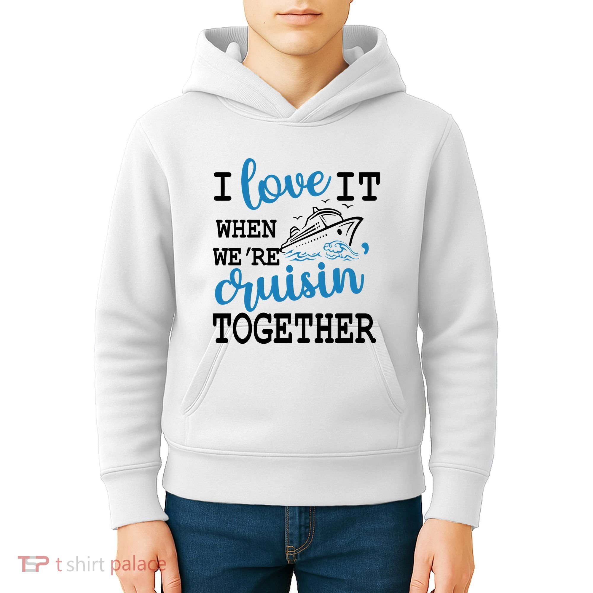 I Love It When WeRe Cruisin Together Kids Hoodie