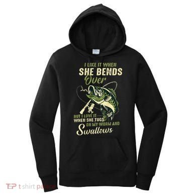 I Like It When She Bends Over But I Love It Women's Hoodie
