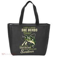 I Like It When She Bends Over But I Love It Tote Bag thumb 0