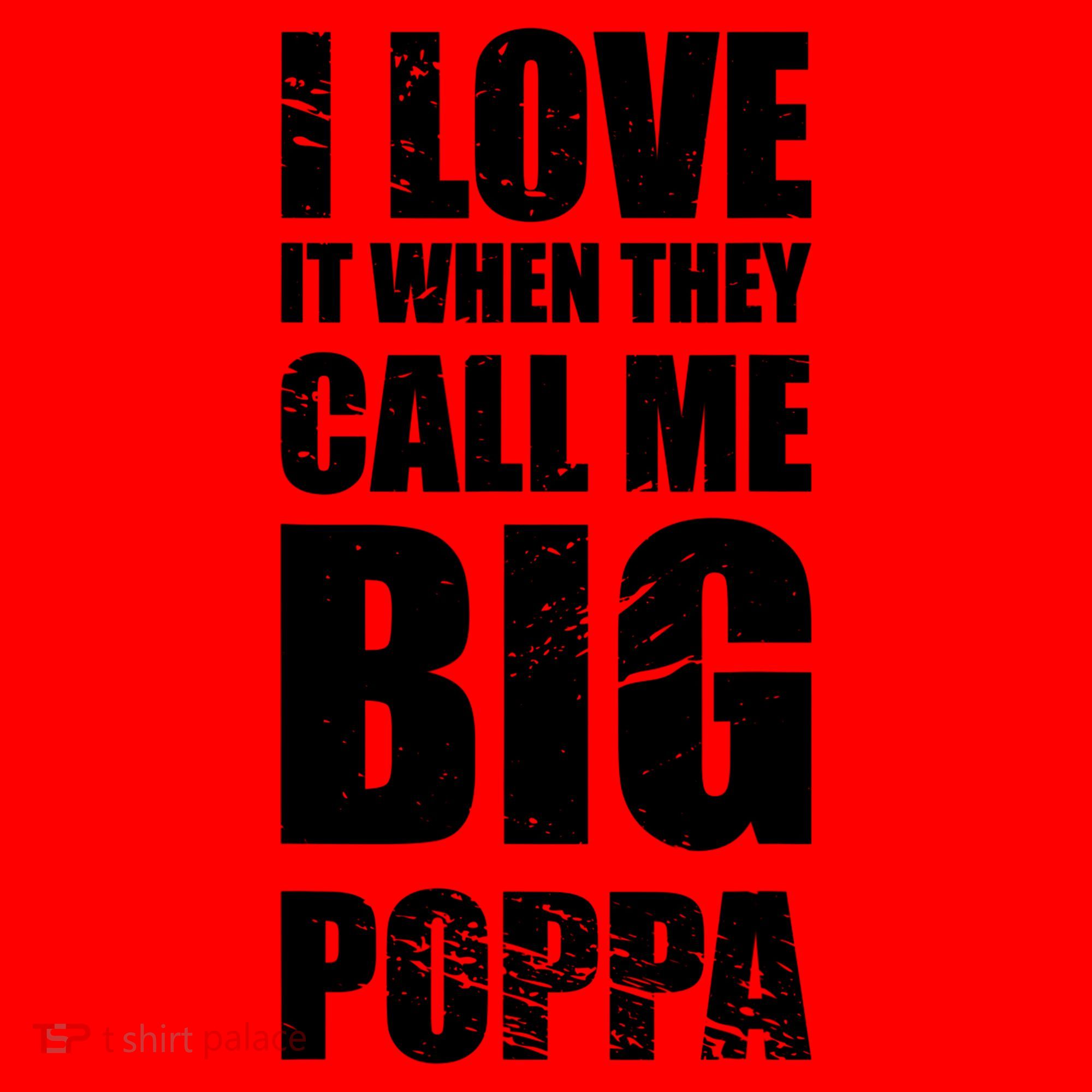 I Love It When They Call Me Big Poppa TShirt Father's Day TShirt Santa Hat