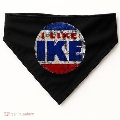 I Like Ike Dwight Eisenhower for President Vintage Campaign  USA-Made Doggie Bandana