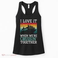 I Love It When We're Cruisin' Together retro Bailing Boat Women's Tank Top thumb 0