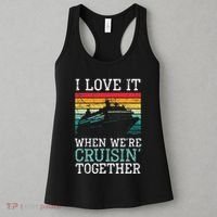 I Love It When We're Cruisin' Together retro Bailing Boat Women's Tank Top thumb 3