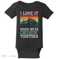 I Love It When We're Cruisin' Together retro Bailing Boat Baby Bodysuit thumb 0