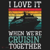 I Love It When We're Cruisin' Together retro Bailing Boat Hat thumb 2