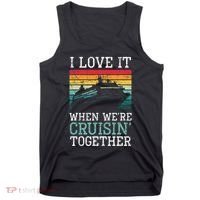 I Love It When We're Cruisin' Together retro Bailing Boat Tank Top thumb 0