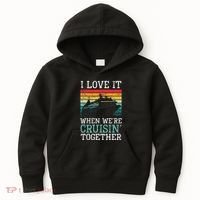I Love It When We're Cruisin' Together retro Bailing Boat Kids Hoodie thumb 0