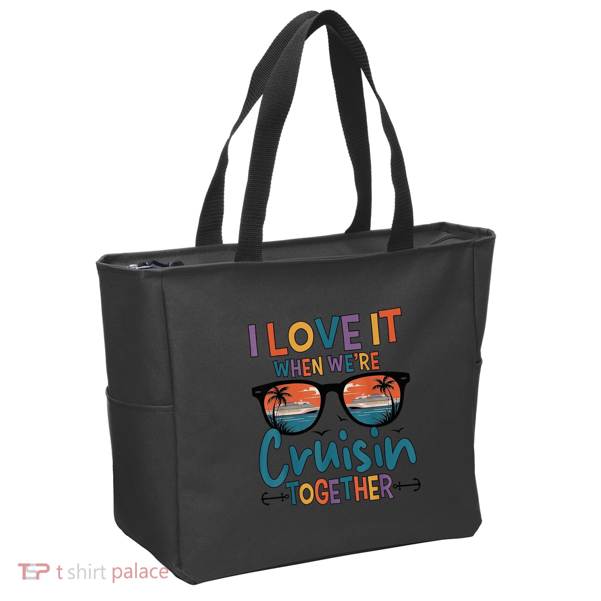 I Love It When WeRe Cruisin Together Cruise Vacation Tote Bag