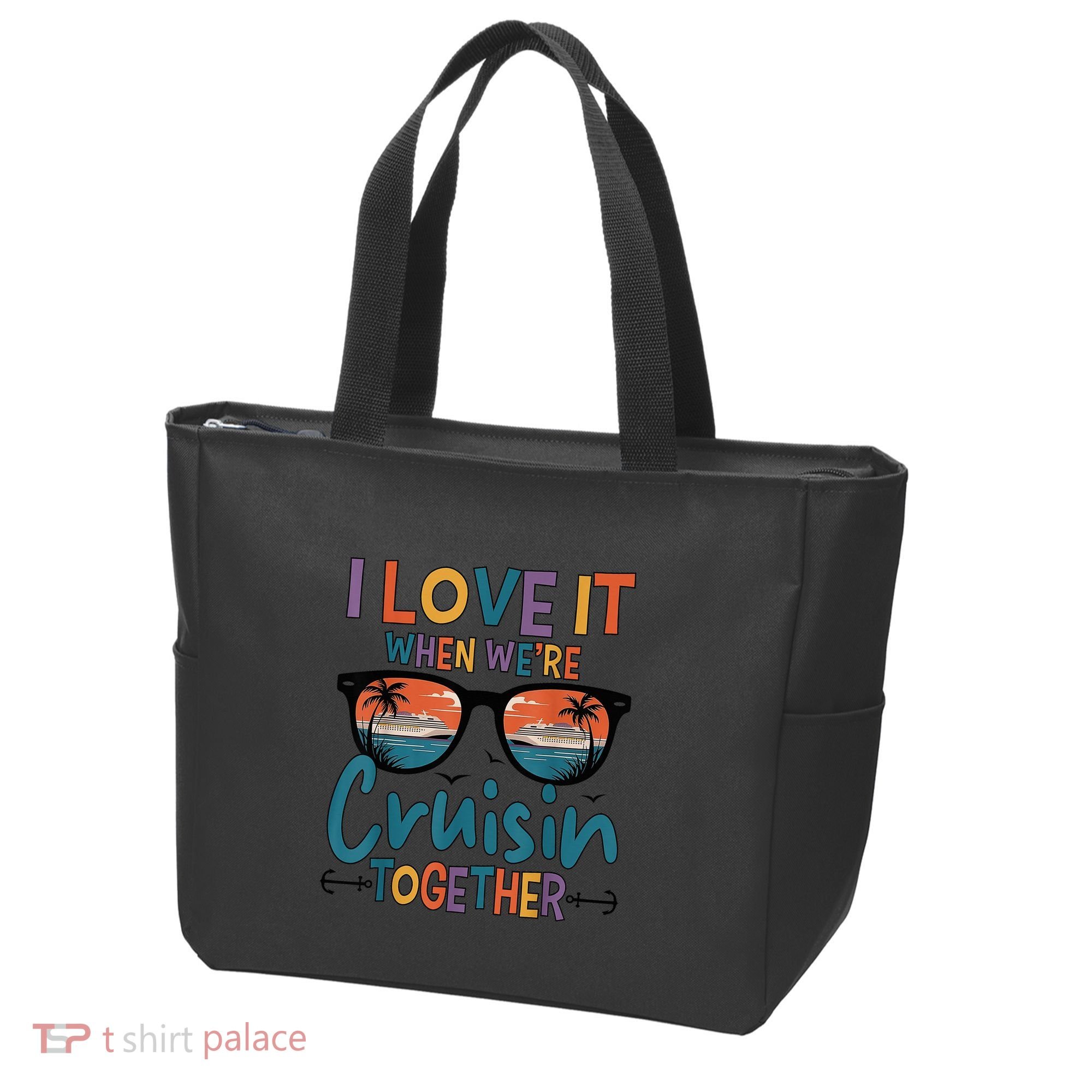 I Love It When WeRe Cruisin Together Cruise Vacation Tote Bag