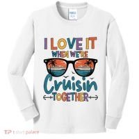 I Love It When WeRe Cruisin Together Cruise Vacation Kids Long Sleeve Shirt thumb 0
