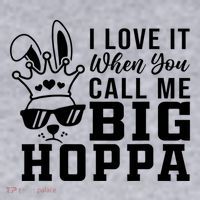 I Love It When You Call Me Big Hoppa Bunny Ear Easter Day Women's Sweatshirt thumb 2