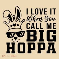 I Love It When You Call Me Big Hoppa Bunny Ear Easter Day Tote Bag thumb 4