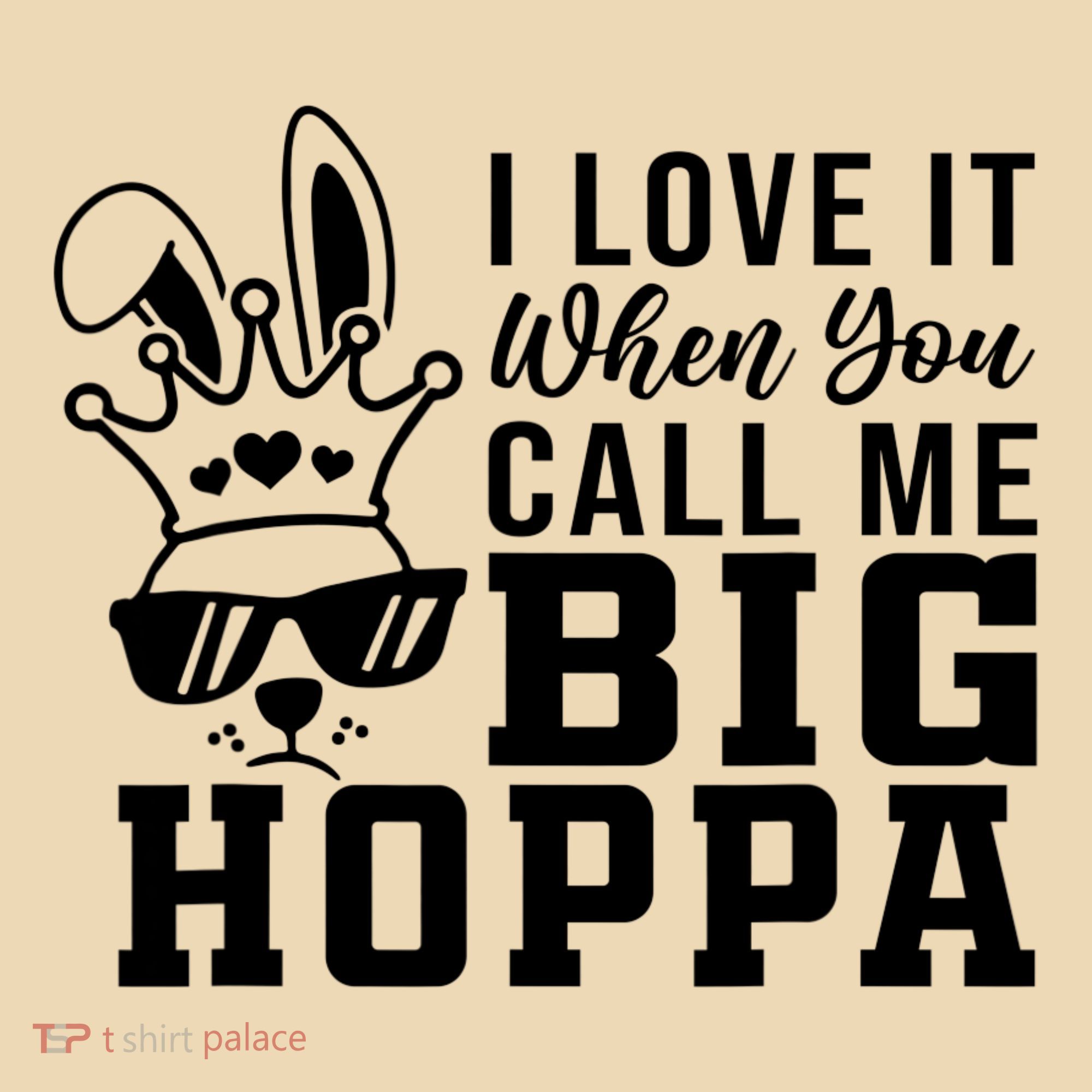 I Love It When You Call Me Big Hoppa Bunny Ear Easter Day Tote Bag