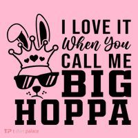 I Love It When You Call Me Big Hoppa Bunny Ear Easter Day Coaster thumb 2